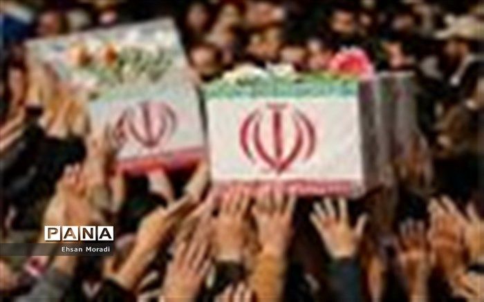 مراسم استقبال از شهدای شیراز در فرودگاه دستغیب