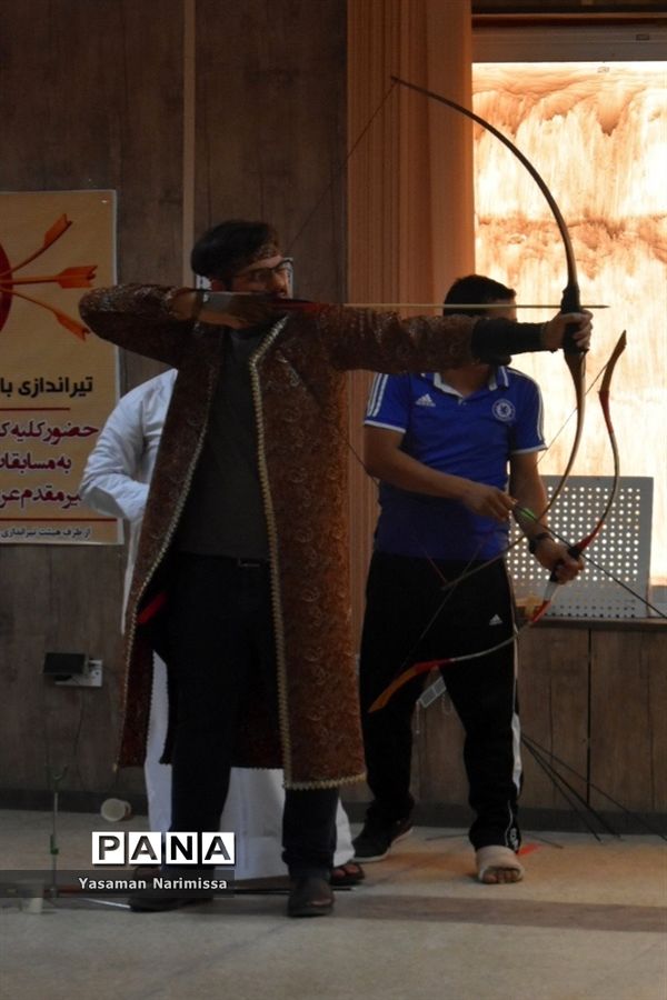 مسابقات تیرانداز ی با کمان سنتی قهرمانی  استان خوزستان  در امیدیه
