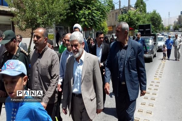 حضور کاروان خادمین آستان قدس رضوی در فیروزکوه