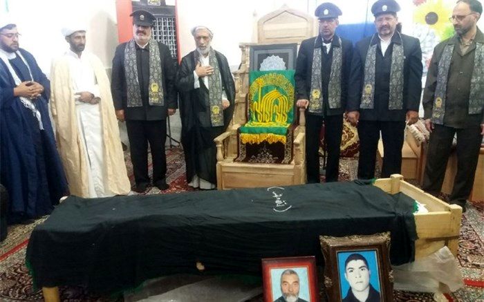 حضور کاروان زیر سایه خورشید در مراسم تشییع پیکر پدر شهید اکبرپور