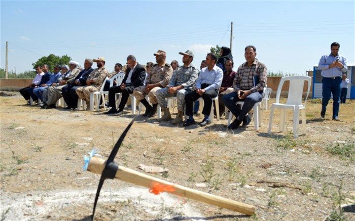 آیین کلنگ زنی مدرسه ابتدایی 6 کلاسه در دیزج مرگور برگزار شد