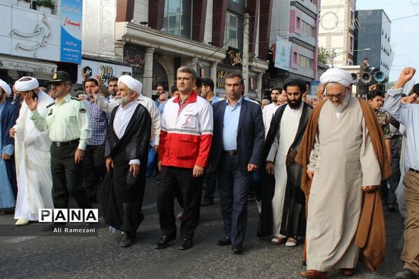 راهپیمایی هفته عفاف و حجاب در قائمشهر