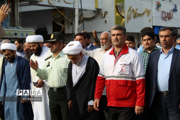 راهپیمایی هفته عفاف و حجاب در قائمشهر