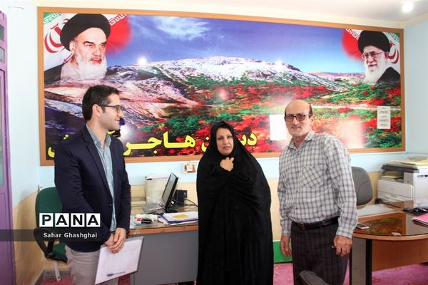 بازدید کارشناسان اداره‌کل آموزش و پرورش  و سازمان دانش آموزی استان بوشهراز پایگاه‌های اوقات فراغت تابستانی دانش آموزان منطقه آب پخش