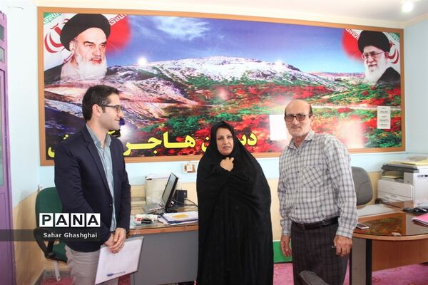 بازدید کارشناسان اداره‌کل آموزش و پرورش  و سازمان دانش آموزی استان بوشهراز پایگاه‌های اوقات فراغت تابستانی دانش آموزان منطقه آب پخش