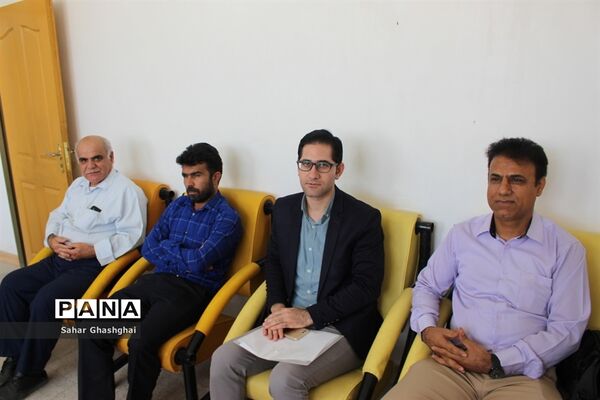 بازدید کارشناسان اداره‌کل آموزش و پرورش  و سازمان دانش آموزی استان بوشهراز پایگاه‌های اوقات فراغت تابستانی دانش آموزان منطقه آب پخش