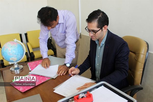 بازدید کارشناسان اداره‌کل آموزش و پرورش  و سازمان دانش آموزی استان بوشهراز پایگاه‌های اوقات فراغت تابستانی دانش آموزان منطقه آب پخش