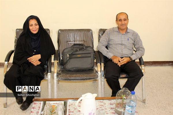 بازدید کارشناسان اداره‌کل آموزش و پرورش  و سازمان دانش آموزی استان بوشهراز پایگاه‌های اوقات فراغت تابستانی دانش آموزان منطقه آب پخش