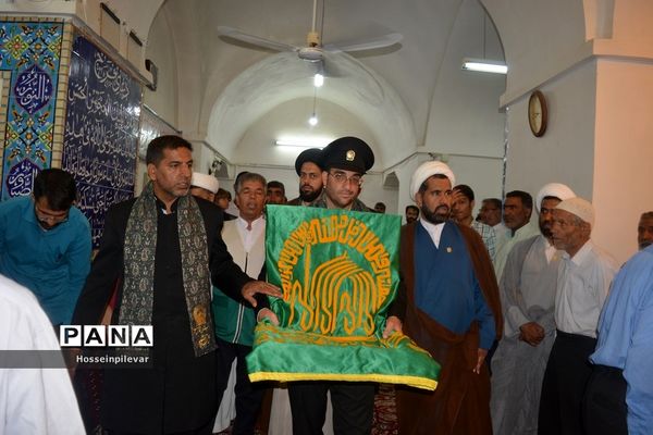 جشن دهه کرامت و حضور دومین گروه کاروان خدام رضوی در شهرستان سرایان استان خراسان جنوبی