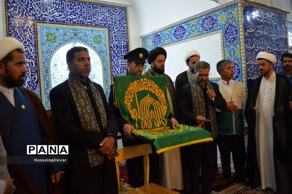 جشن دهه کرامت و حضور دومین گروه کاروان خدام رضوی در شهرستان سرایان استان خراسان جنوبی