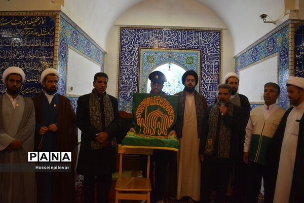 جشن دهه کرامت و حضور دومین گروه کاروان خدام رضوی در شهرستان سرایان استان خراسان جنوبی