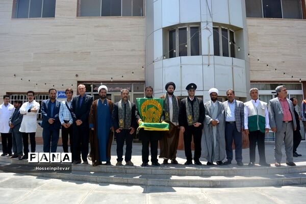 جشن دهه کرامت و حضور دومین گروه کاروان خدام رضوی در شهرستان سرایان استان خراسان جنوبی