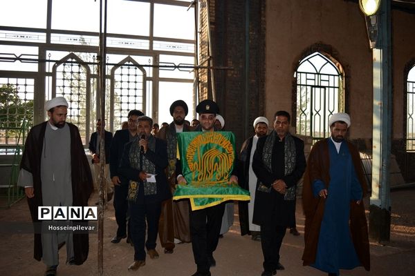 جشن دهه کرامت و حضور دومین گروه کاروان خدام رضوی در شهرستان سرایان استان خراسان جنوبی