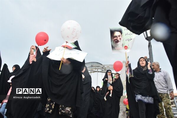 راهپیمایی هفته عفاف و حجاب در بابلسر