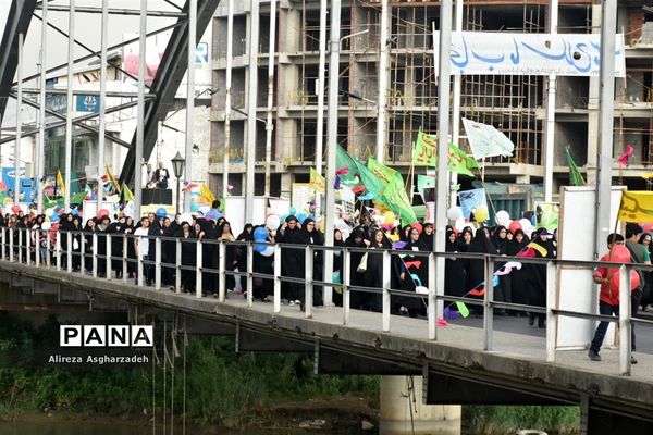 راهپیمایی هفته عفاف و حجاب در بابلسر