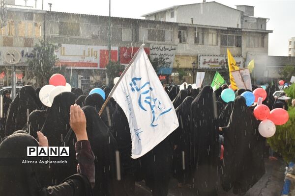 راهپیمایی هفته عفاف و حجاب در بابلسر
