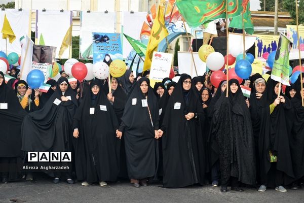 راهپیمایی هفته عفاف و حجاب در بابلسر