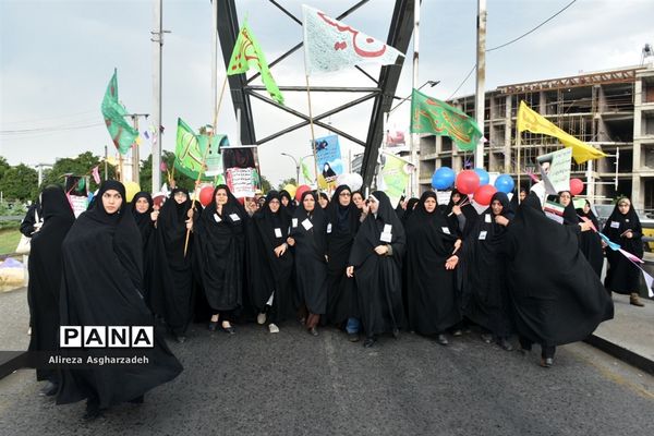 راهپیمایی هفته عفاف و حجاب در بابلسر