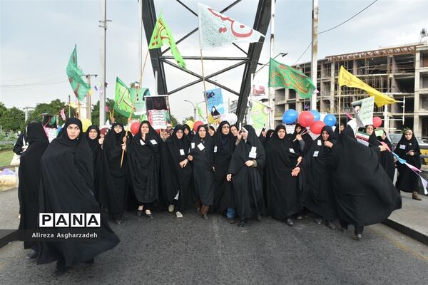 راهپیمایی هفته عفاف و حجاب در بابلسر