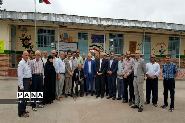 آیین بزرگداشت خیر مدرسه ساز رمضانعلی شجاعی