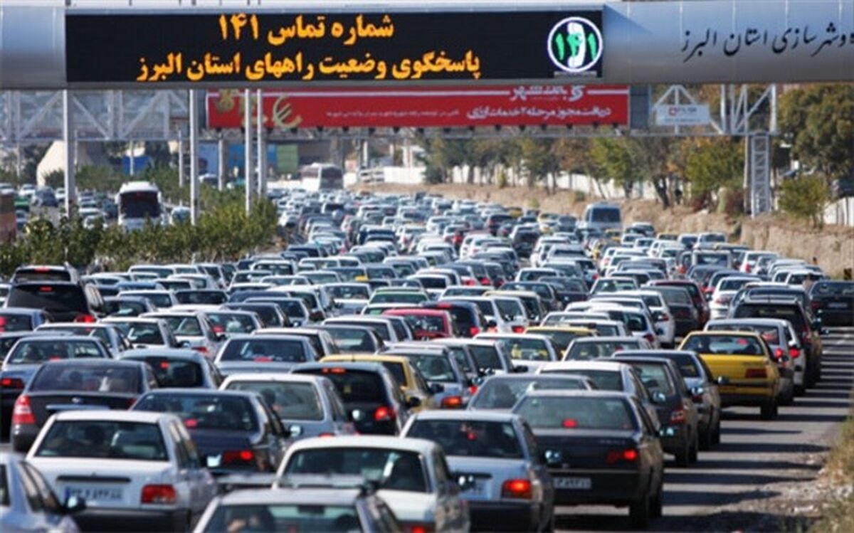 ترافیک سنگین در محورهای هراز و چالوس