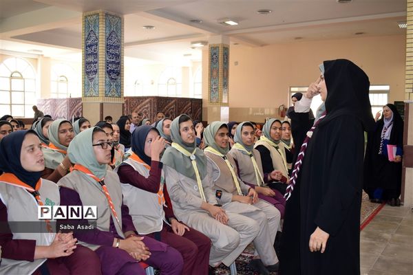 مراسم اختتامیه اردوی استانی دختران پیشتاز سازمان دانش‌آموزی فارس