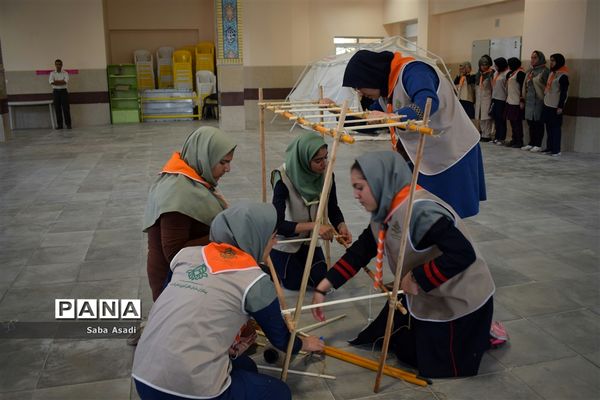 مراسم اختتامیه اردوی استانی دختران پیشتاز سازمان دانش‌آموزی فارس