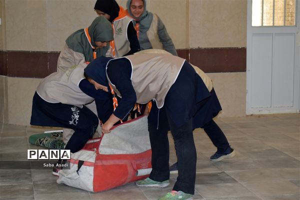 مراسم اختتامیه اردوی استانی دختران پیشتاز سازمان دانش‌آموزی فارس