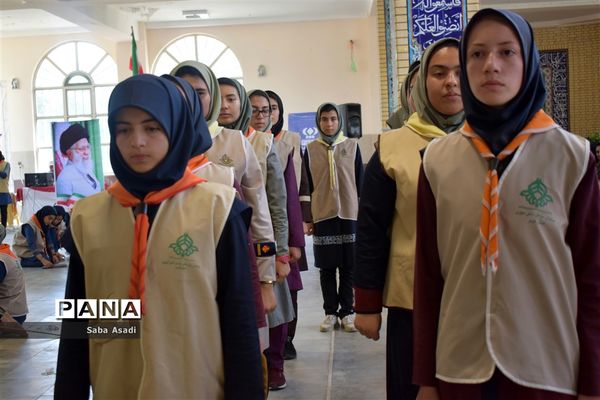 مراسم اختتامیه اردوی استانی دختران پیشتاز سازمان دانش‌آموزی فارس