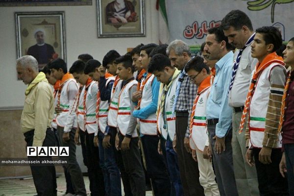 بازدید معاون پرورشی و فرهنگی اداره کل آموزش و پرورش استان از اردوی استانی پیشتازان پسر