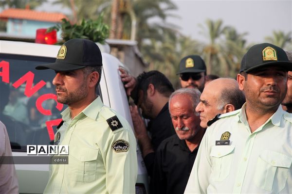 وداع باشکوه با پیکرسرهنگ شهیدعباس بهروزی درخِشت