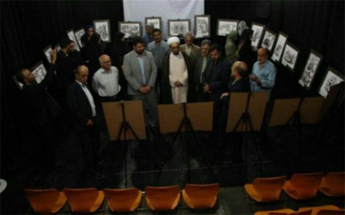 افتتاح نمایشگاه کاریکاتور با موضوع قاچاق کالا و ارز در پیشوا