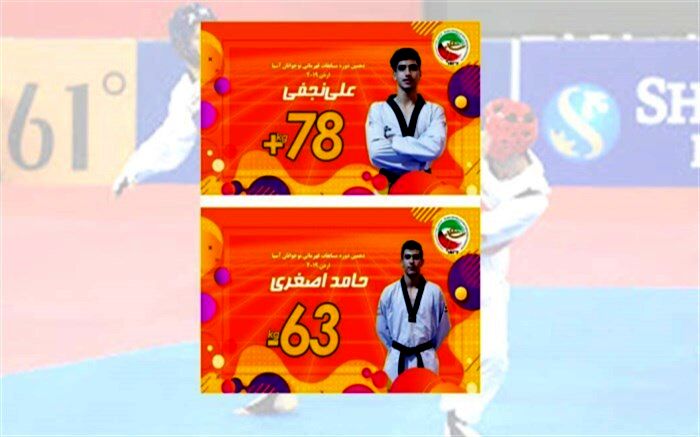 کسب دو مدال طلا و نقره توسط دانش آموزان میانه ای در مسابقات آسیایی تکواندو