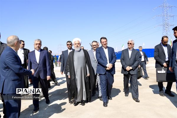 افتتاح بخش گاز نیروگاه سیکل ترکیبی هریس