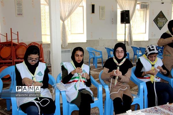 کلاس‌های آموزشی پیشتازان دختر اعزامی به نهمین دوره  اردوی ملی