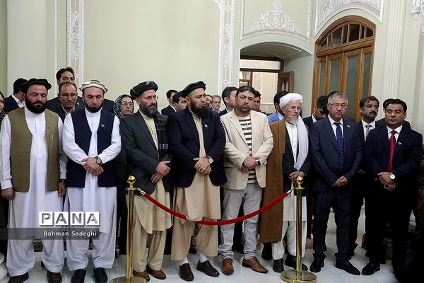 دیدار و کنفرانس خبری رؤسای مجالس ایران و افغانستان