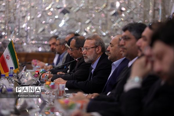 دیدار و کنفرانس خبری رؤسای مجالس ایران و افغانستان