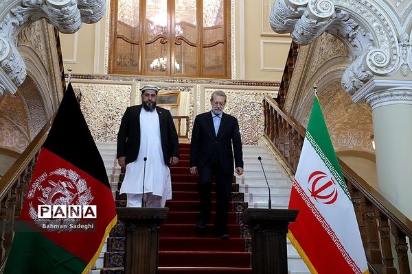 دیدار و کنفرانس خبری رؤسای مجالس ایران و افغانستان