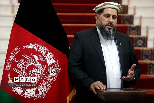 دیدار و کنفرانس خبری رؤسای مجالس ایران و افغانستان