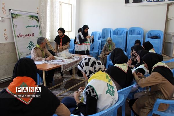 کلاس‌های آموزشی پیشتازان دختر اعزامی به نهمین دوره اردوی ملی