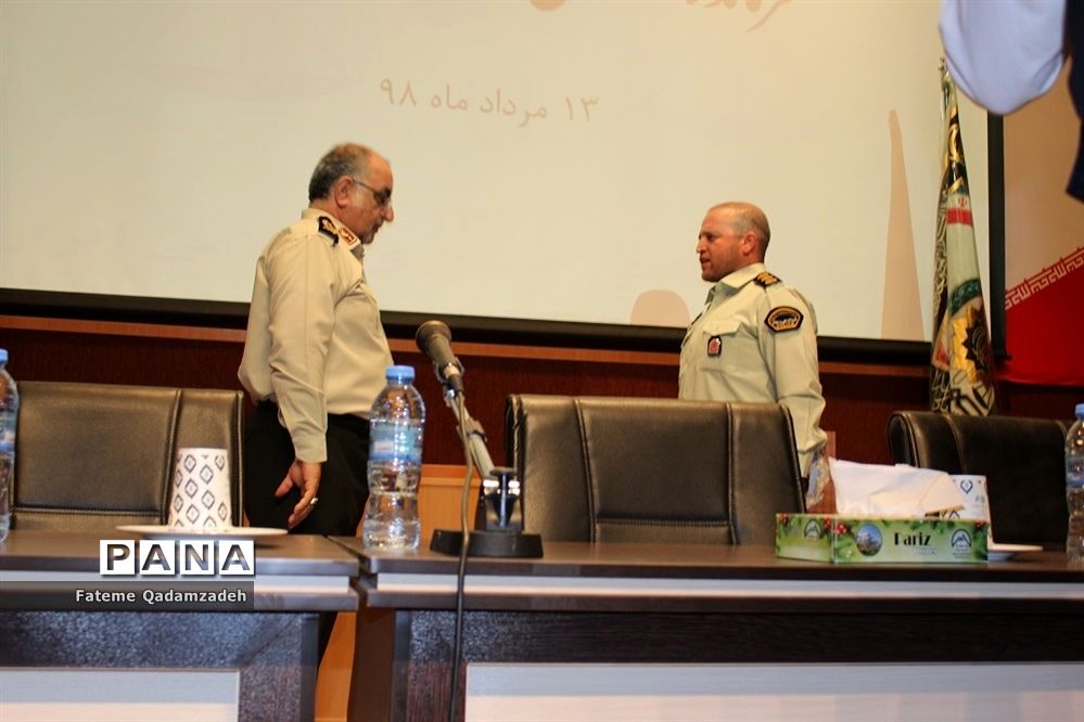 آیین تکریم و معارفه فرمانده نیروی انتظامی اسلامشهر