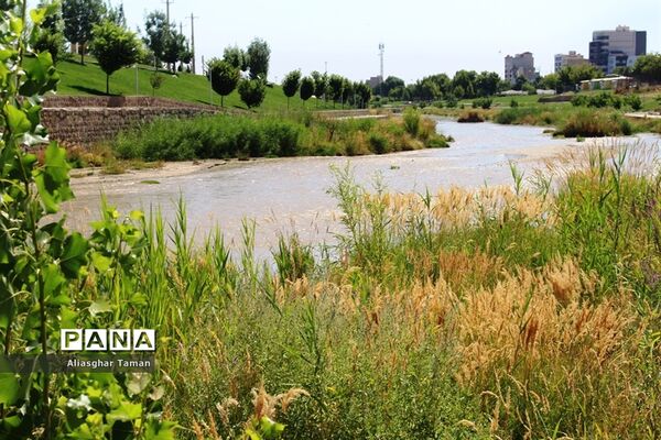 وضعیت بستر رودخانه شهرچای ارومیه