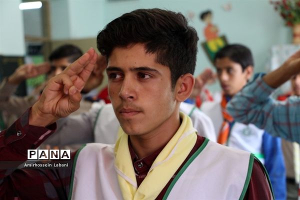 کلاس آموزشی پیرامید پیشتازان پسر اعزامی به نهمین دوره اردوی ملی