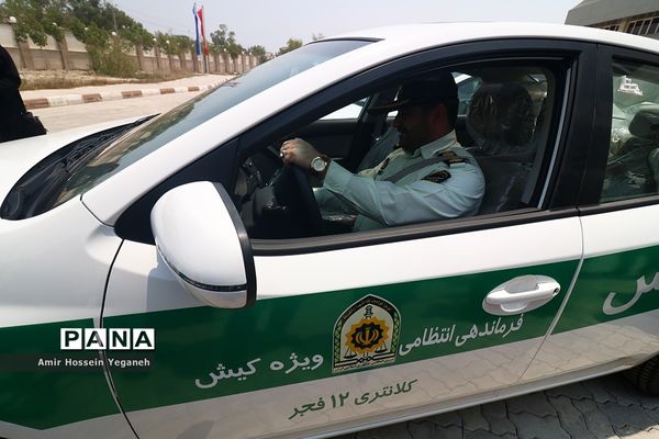 رونمایی از هشت خودوری نیروی انتظامی در روز خبرنگار