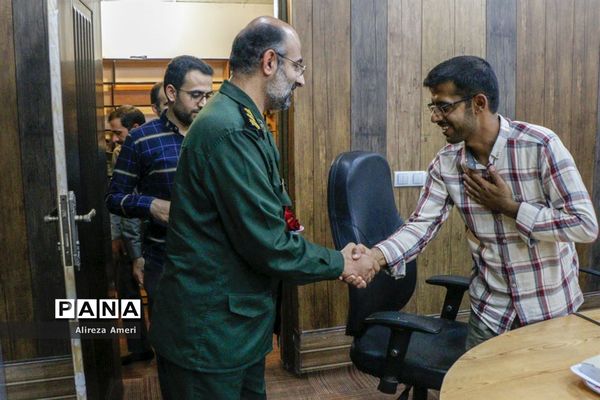 نشست صمیمی فرمانده سپاه لامرد با خبرنگاران