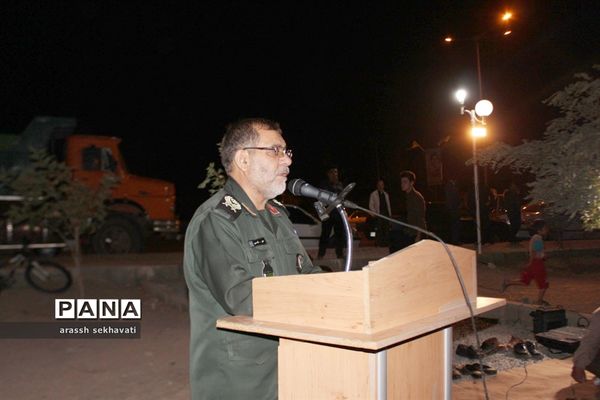 مراسم چهلم تشییع شهدای گمنام  در روستای چهکند