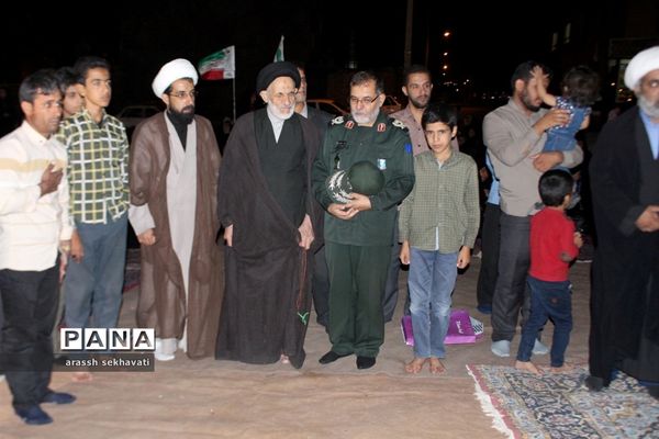 مراسم چهلم تشییع شهدای گمنام  در روستای چهکند