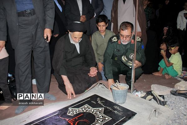 مراسم چهلم تشییع شهدای گمنام  در روستای چهکند