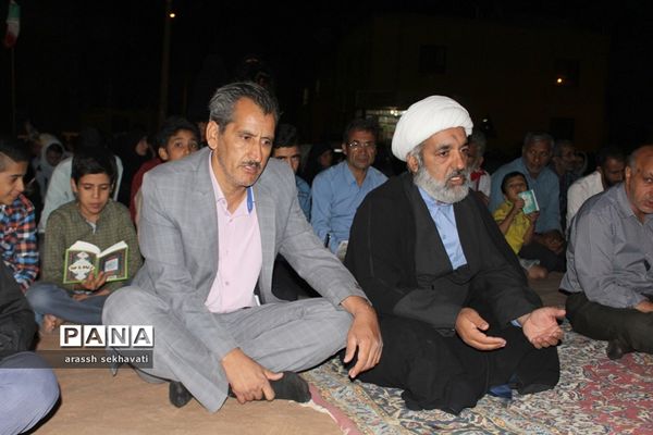 مراسم چهلم تشییع شهدای گمنام  در روستای چهکند