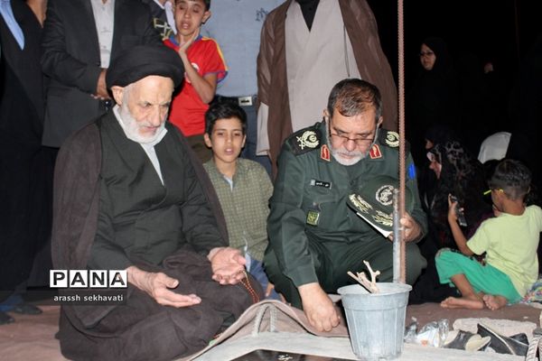 مراسم چهلم تشییع شهدای گمنام  در روستای چهکند